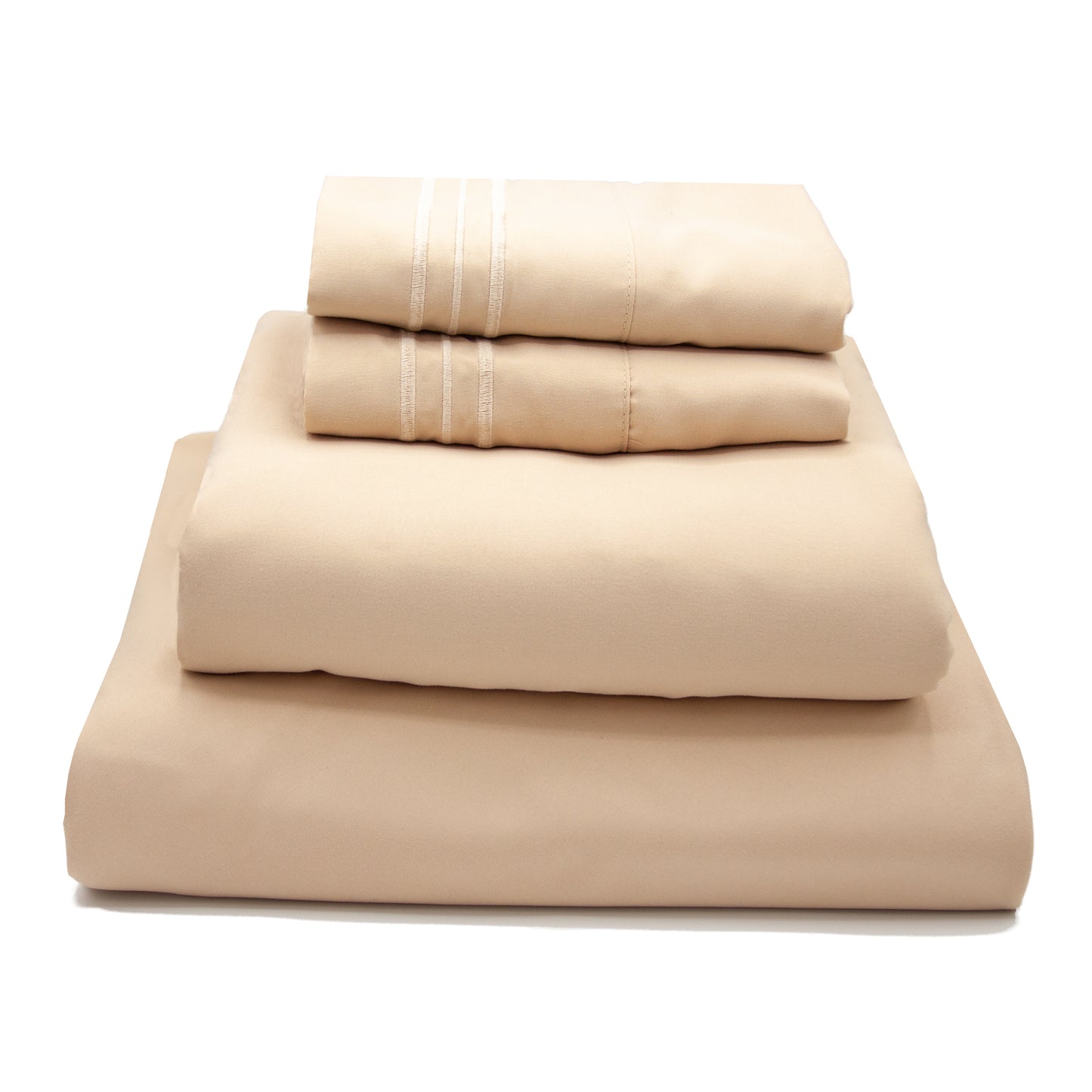 King Size Sheets Set - 4 Piece, Easy to Maintain Microfiber King Sheets with Pillow Cases for Men and Women, Fade and Wrinkle-Resistant Bedding Set