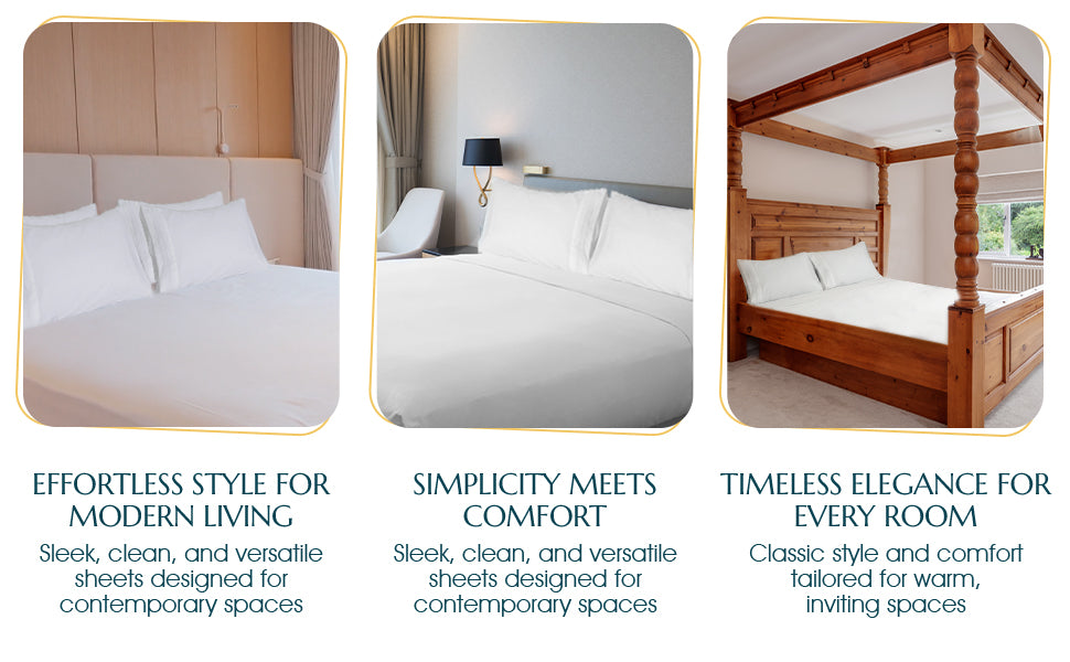 King Size Sheets Set - 4 Piece, Easy to Maintain Microfiber King Sheets with Pillow Cases for Men and Women, Fade and Wrinkle-Resistant Bedding Set