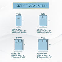 King Size Sheets Set - 4 Piece, Easy to Maintain Microfiber King Sheets with Pillow Cases for Men and Women, Fade and Wrinkle-Resistant Bedding Set